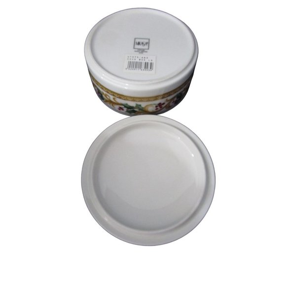 Mikasa Holiday Orchard Round Covered Porcelain Box Retired Japan EUC - Picture 12 of 12